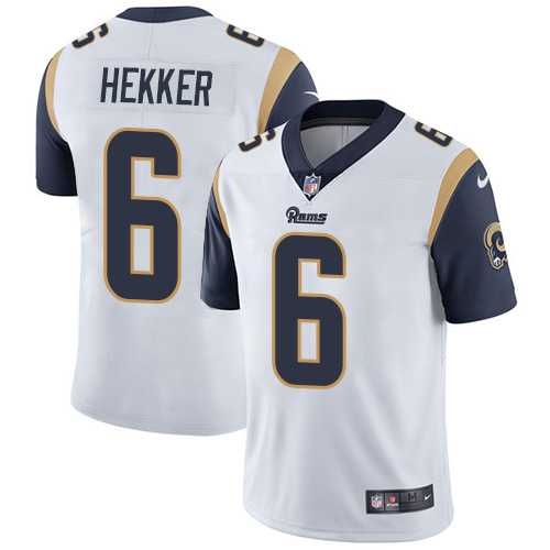 Nike Los Angeles Rams #6 Johnny Hekker White NFL Vapor Untouchable Limited Jersey,We sell and wholesale Nike Los Angeles Rams #6 Johnny Hekker White NFL Vapor Untouchable Limited Jersey on line form chian!